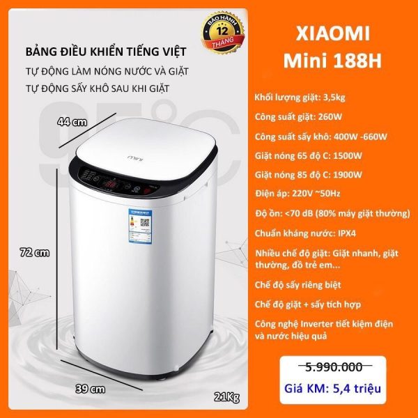 Máy giặt Xiaomi Mini 188H