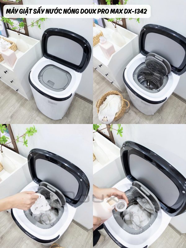 Máy giặt sấy nước nóng cao cấp Doux Pro Max DX-1342 - Hình ảnh 5