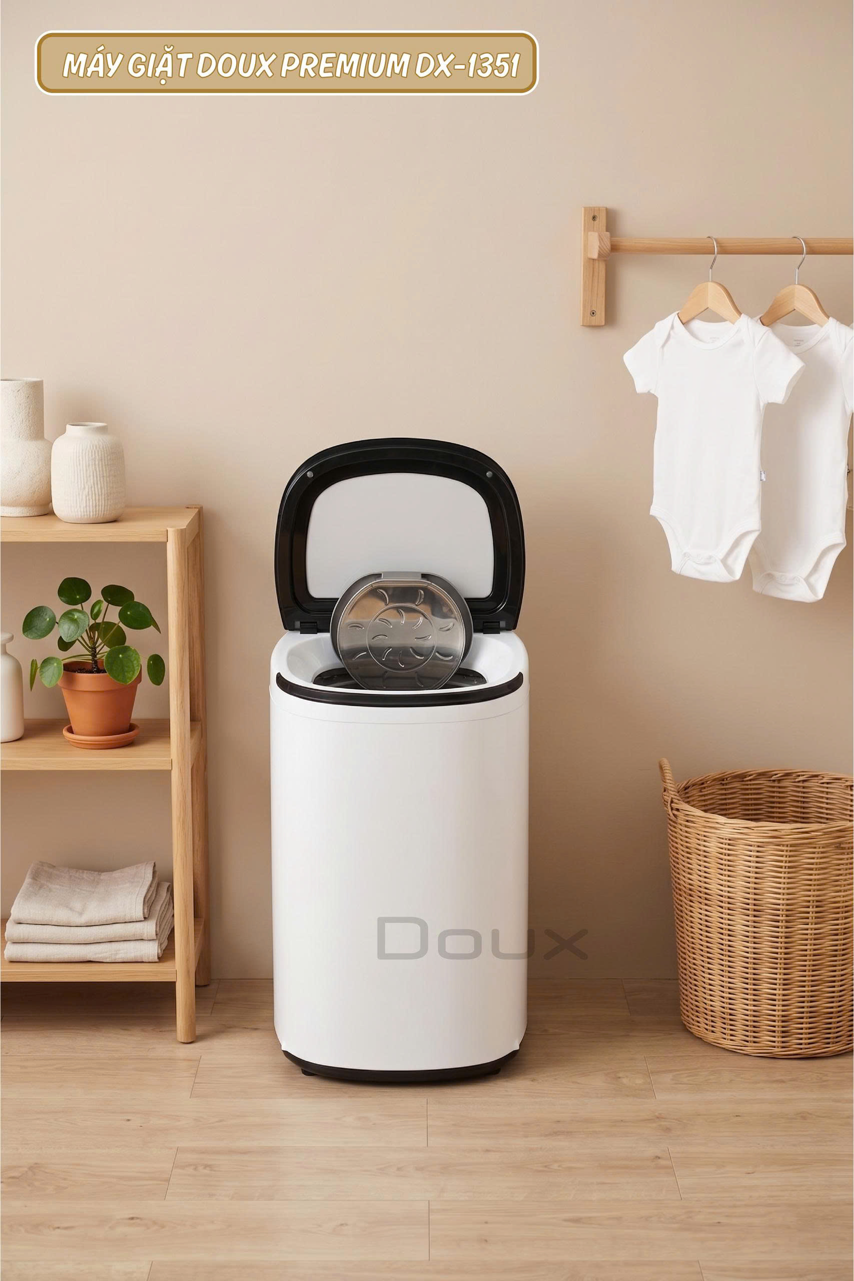 Máy giặt sấy Doux PREMIUM DX-1351 giặt 4.5kg - Ảnh 3