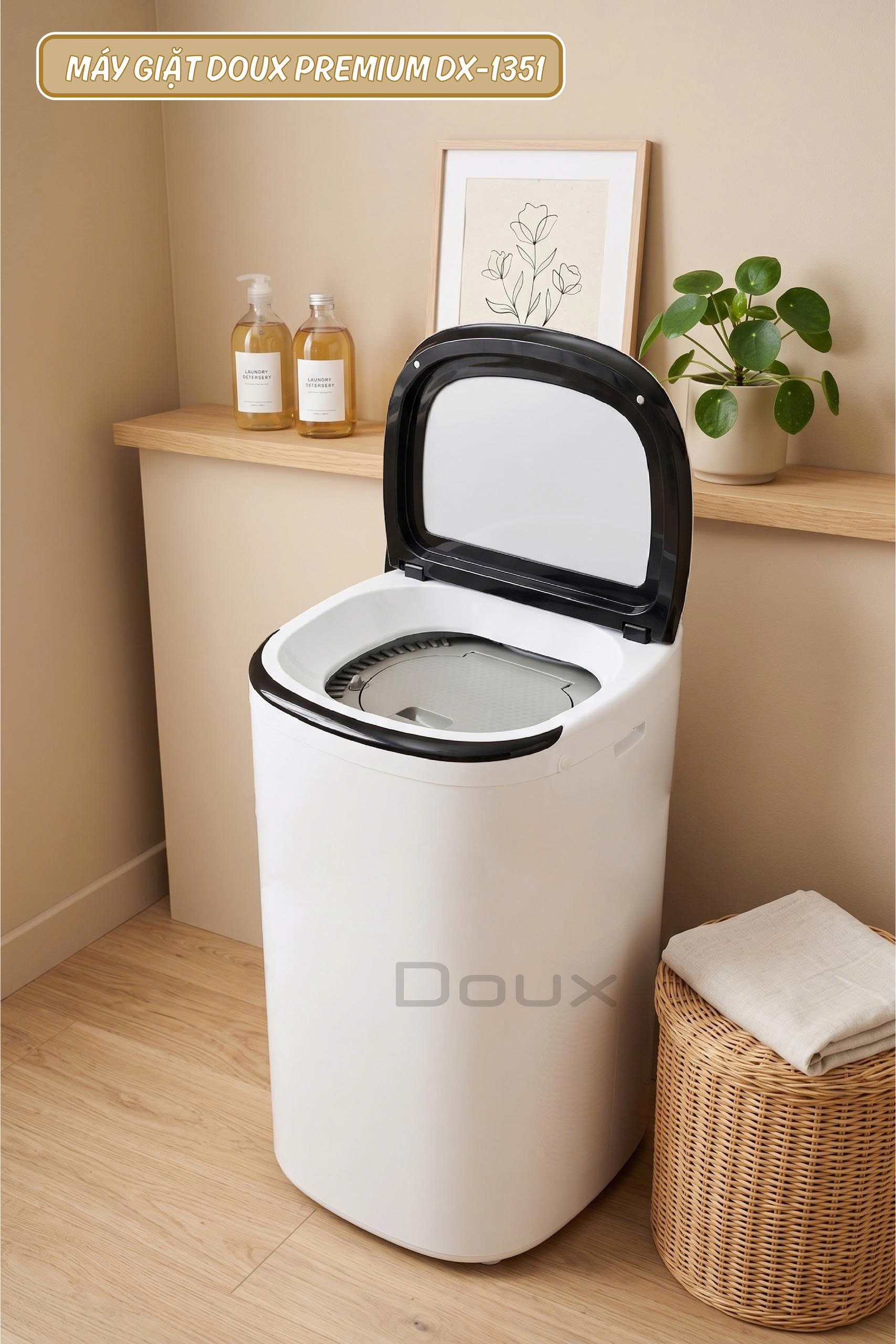 Máy giặt sấy Doux PREMIUM DX-1351 giặt 4.5kg - Ảnh 5