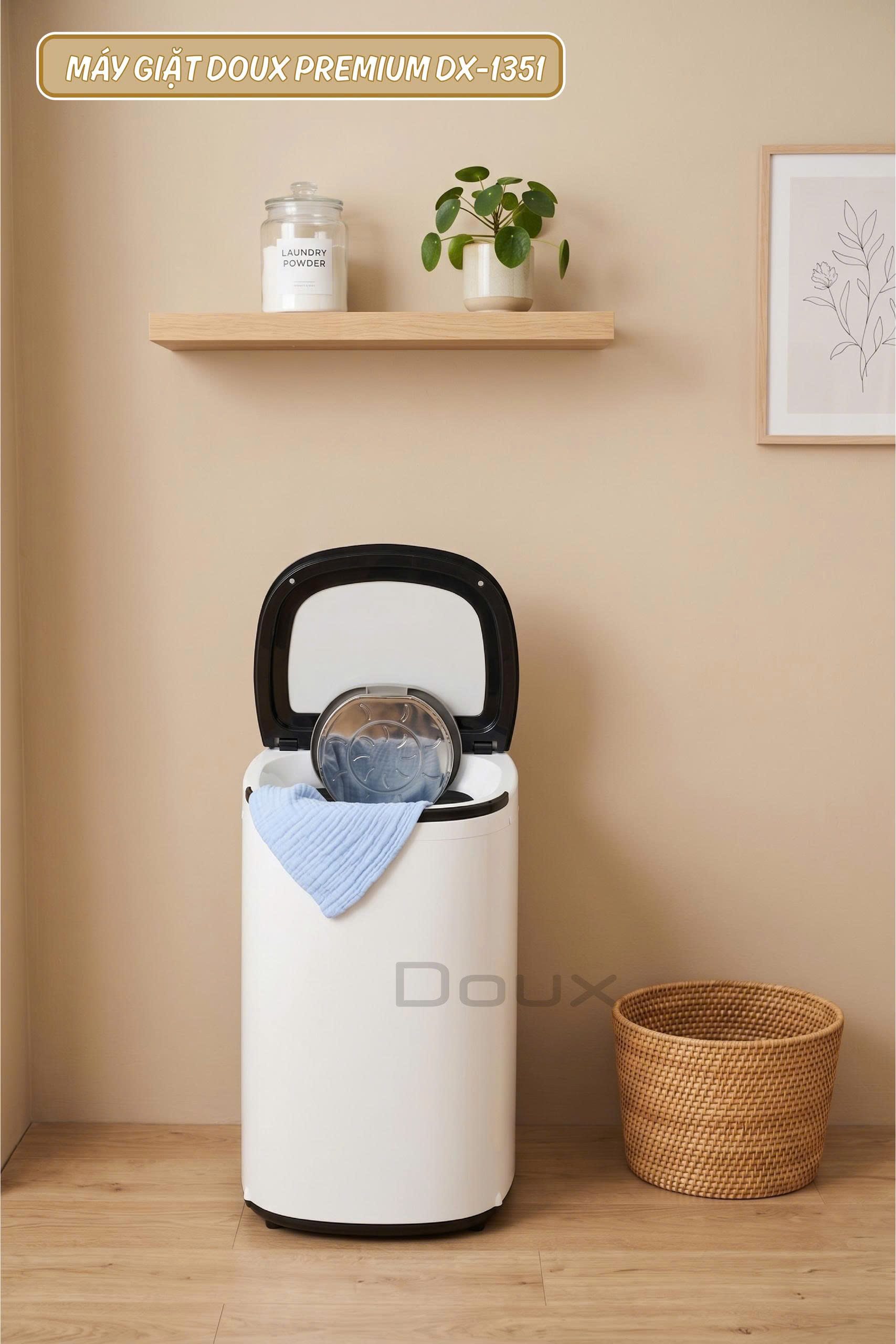 Máy giặt sấy Doux PREMIUM DX-1351 giặt 4.5kg - Ảnh 6