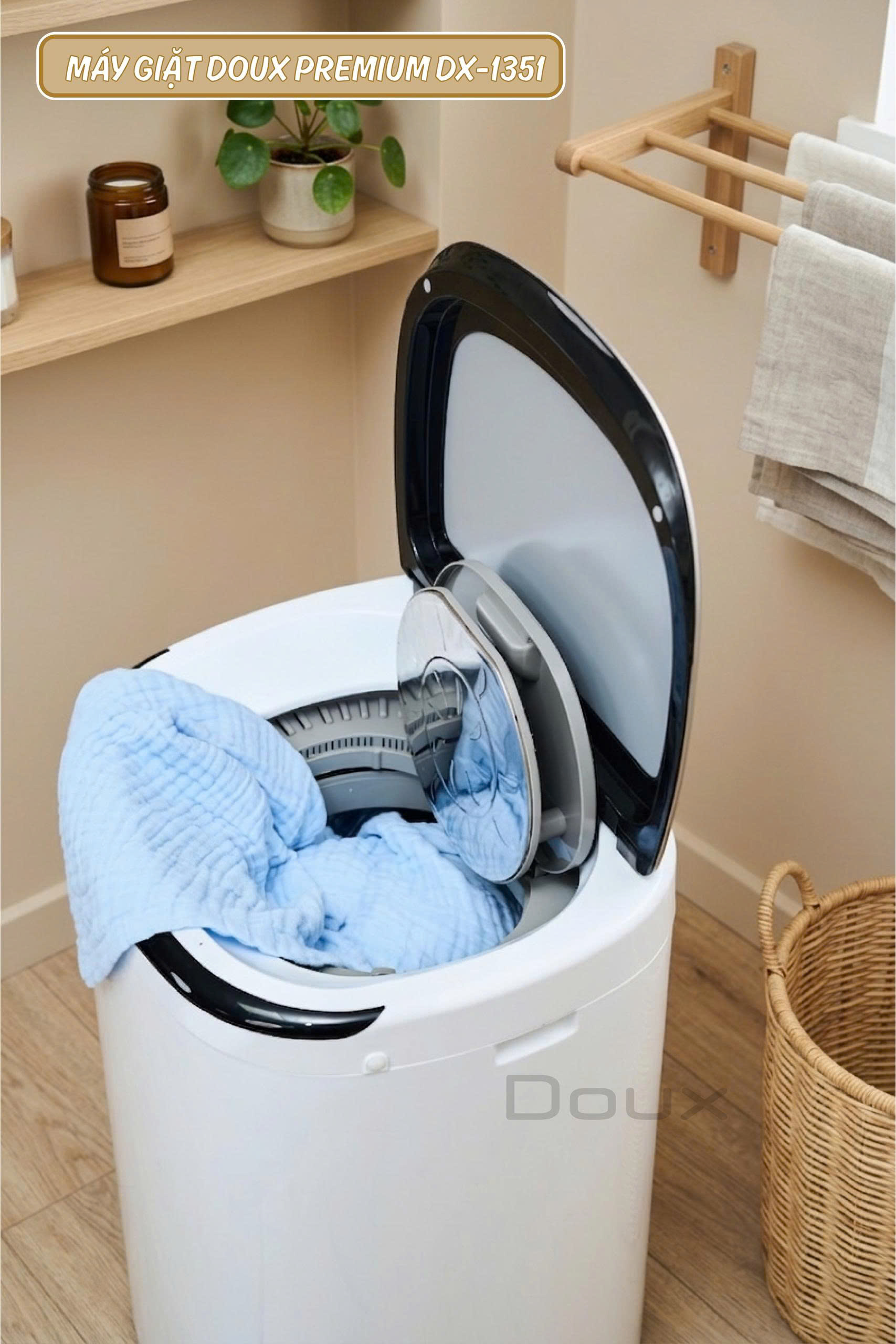 Máy giặt sấy Doux PREMIUM DX-1351 giặt 4.5kg - Ảnh 7