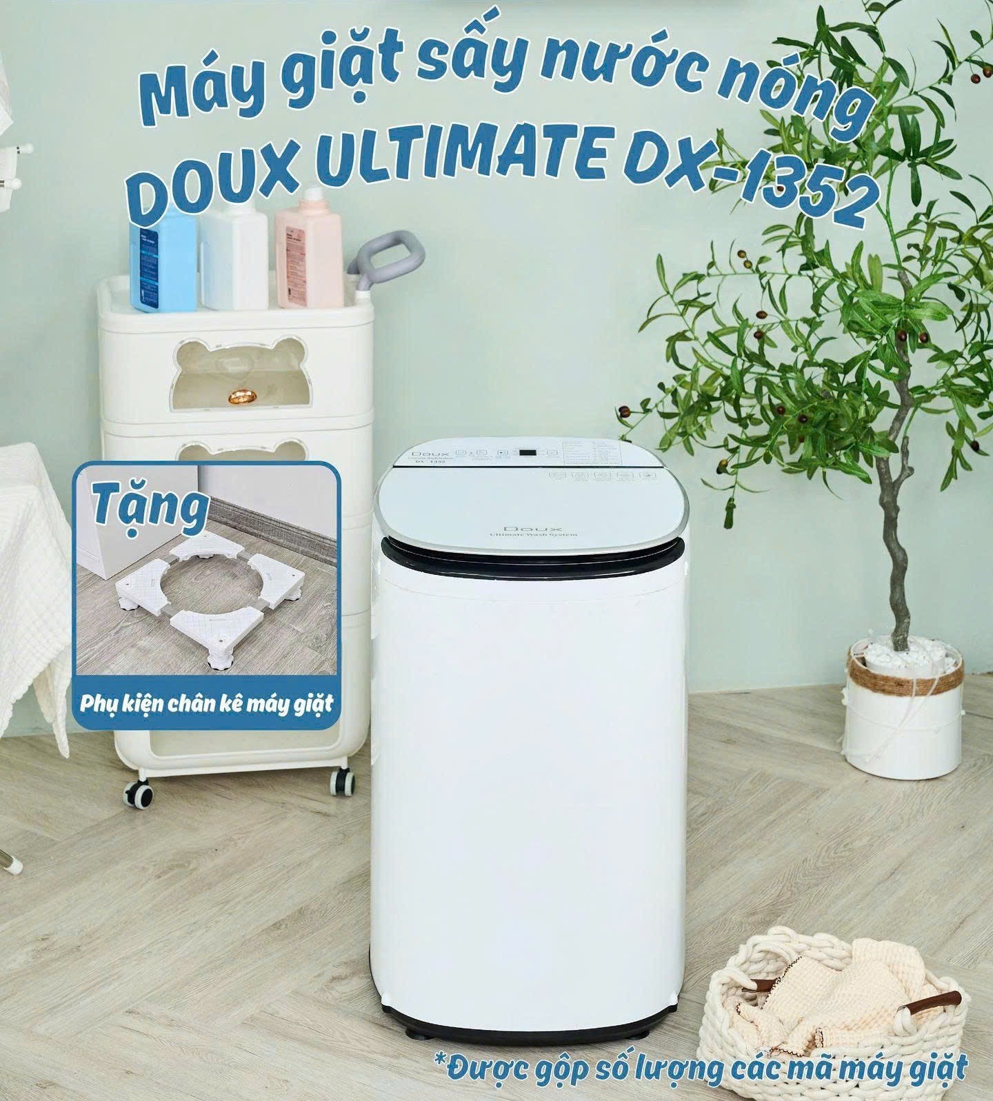 Máy Giặt Sấy Nước Nóng Doux Ultimate DX-1352 - Ảnh 17